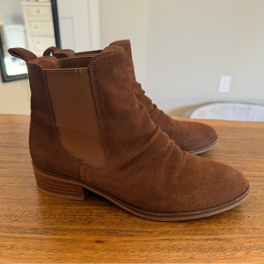 ALDO Tan Brown Suede Ankle Boots